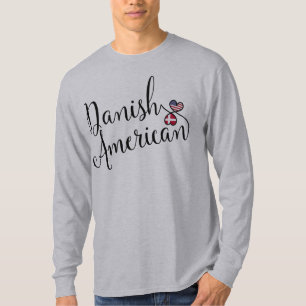 Danish American Entwinted Hearts T-Shirt