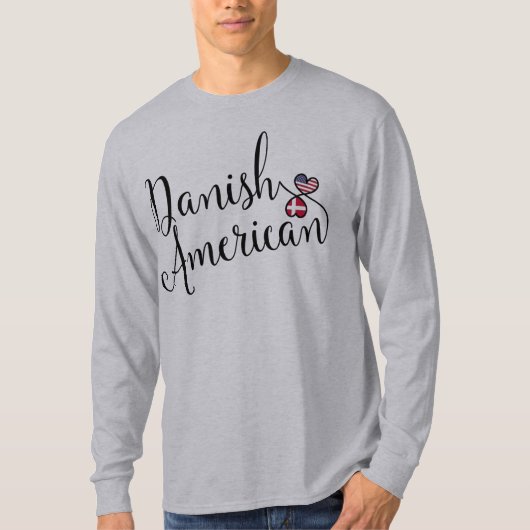 Danish American Entwinted Hearts T-Shirt (Vorderseite)