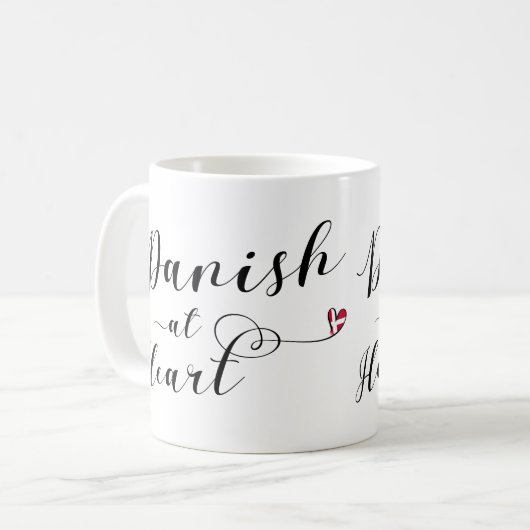 Danish At Heart Tasse, Dänemark Kaffeetasse (Vorderseite Links)