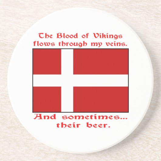 Danish Blood & Ber Viking Getränkeuntersetzer (Vorne)