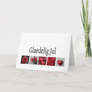 Danish Christmas Card - Glædelig Jul Feiertagskarte