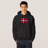 Danish Denmark Flag Pride Danish Flag 1 Hoodie (Vorne ganz)