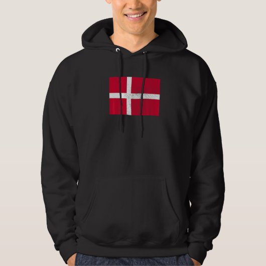 Danish Denmark Flag Pride Danish Flag 1 Hoodie (Vorderseite)
