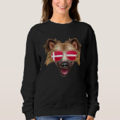 Danish Flag Australian Cattle Dog Dog Denmark Pock Sweatshirt (Vorderseite)