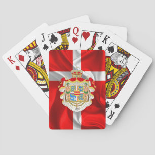 Danish flag-Coat of arms Spielkarten
