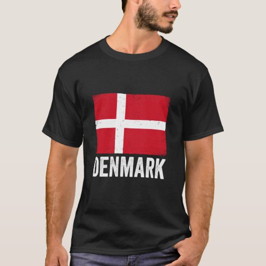 Danish Flag Denmark 1 T-Shirt (Vorderseite)