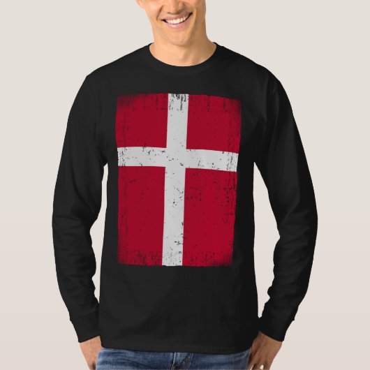 Danish Flag Denmark T-Shirt (Vorderseite)