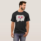Danish Flag Maltese Dog Denmark Pocket T-Shirt (Vorne ganz)