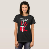 Danish Flag Printed Palm T-Shirt (Vorne ganz)