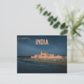 Danish Fort in Tharangambadi Indien Postkarte (Stehend Vorderseite)