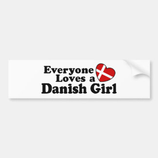 Danish Girl Autoaufkleber