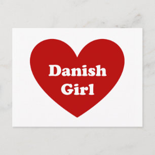 Danish Girl Postkarte