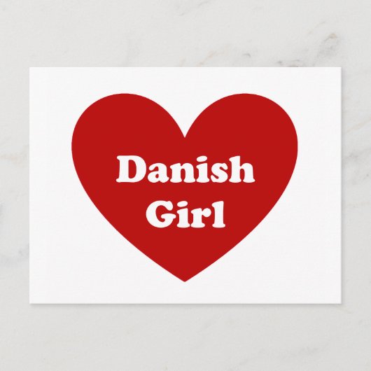 Danish Girl Postkarte (Vorderseite)