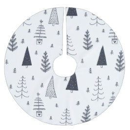 Danish Hygee Blue Weihnachtsbaumzubehör Polyester Weihnachtsbaumdecke