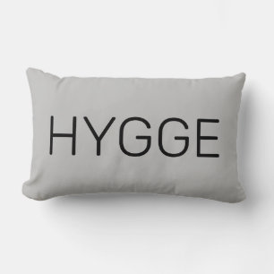Danish Hygge Black und Gray Lendenkissen