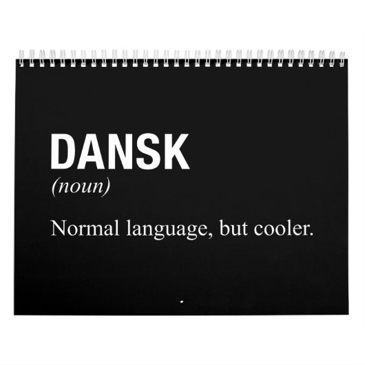 DANISH Language Kalender (Titelbild)
