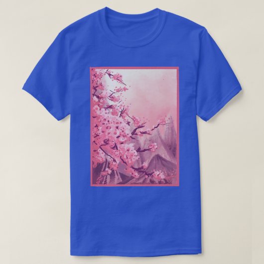 Danish Pastel Aesthetic Cherry Blossom Japanese Sa T-Shirt (Design vorne)