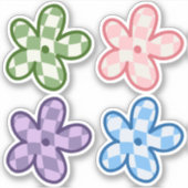 Danish Pastel Aesthetic Daisy Blume Stickers Aufkleber (Vorderseite)