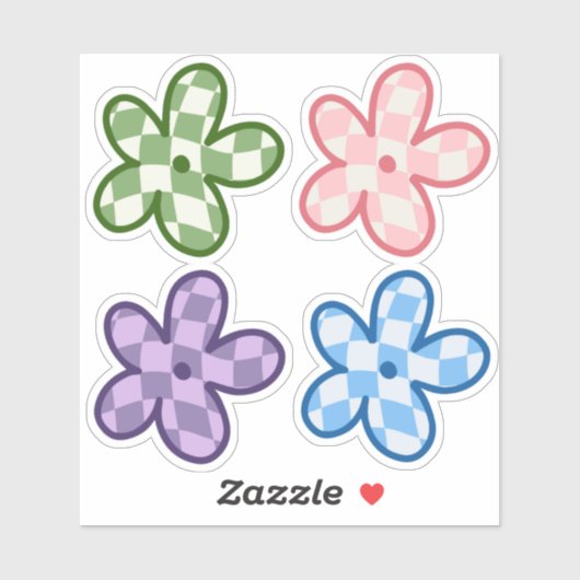 Danish Pastel Aesthetic Daisy Blume Stickers Aufkleber (Blatt)