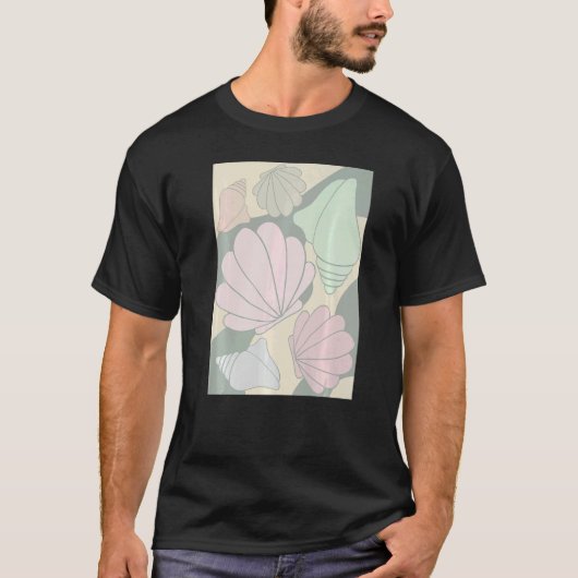 Danish Pastel Aesthetic Seashell T-Shirt (Vorderseite)