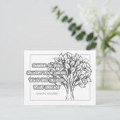 Danish Proverb Coloring Postcard Postkarte (Stehend Vorderseite)