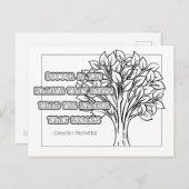 Danish Proverb Coloring Postcard Postkarte (Vorne/Hinten)