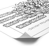 Danish Proverb Coloring Poster (Ecke)