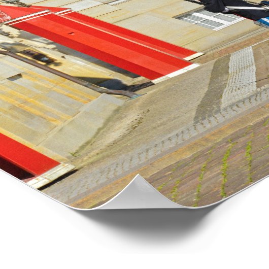 Danish Royal Life Guard on Patrol, Kopenhagen Poster (Ecke)