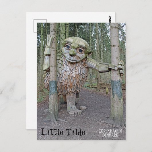 Danish Troll Traveling Postcard! Postkarte (Vorne/Hinten)