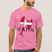 Danish Viking Denmark flagge Ax T-Shirt (Vorderseite)