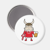 Danish Viking Fan Magnet (Vorderseite/Rückseite)