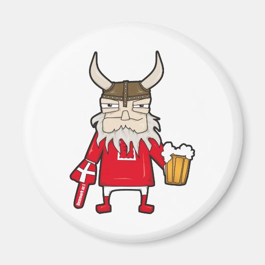 Danish Viking Fan Magnet (Vorne)
