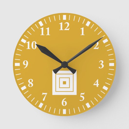 Danjuro Ichikawa Runde Wanduhr (Vorderseite)
