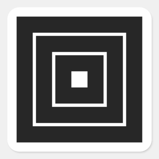 Danjuro Ichikawa Square Sticker (Vorderseite)