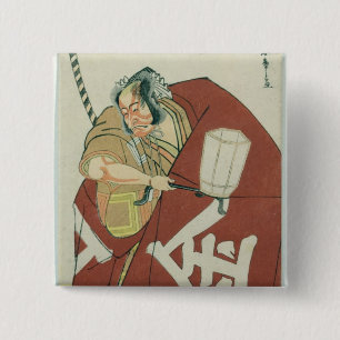 Danjuro in der Rolle von Sakatano Kintoki Button