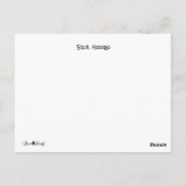 Dank 3 Fotokarte können Sie Foto abspielen. Postkarte (Rückseite)