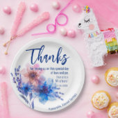 💍 Dank an Cornflowers und Lavender Pappteller (Party)