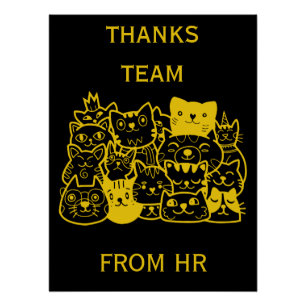 Dank an das Corporate Team Poster