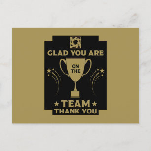 Dank an das Corporate Team Postkarte