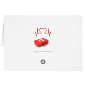 Dank an das medizinische Personal (Rückseite Horizontal)