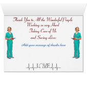 Dank an das medizinische Personal (Innenansicht Horizontal (Unten))