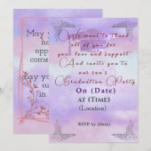 Dank an die Unterstützung Einladung (Vorne/Hinten)