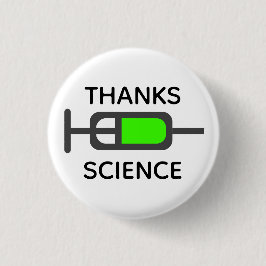 Dank an die Wissenschaft  Button