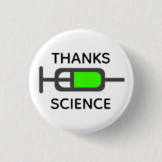 Dank an die Wissenschaft Button