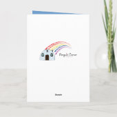 Dank an einen Tierarzt Dankeskarte (Rückseite)