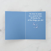 Dank an einen Tierarzt Dankeskarte (Innenseite)