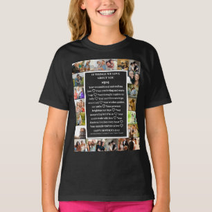 Dank an Mama Muttertag 22 Foto-Collage T-Shirt