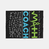 Dank an Mathe-Coach-Lehrer Zur Schule Fleecedecke (Vorderseite (Horizontal))