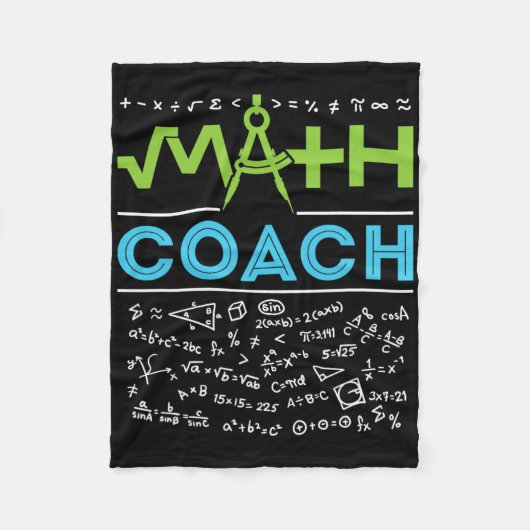 Dank an Mathe-Coach-Lehrer Zur Schule Fleecedecke (Vorderseite)