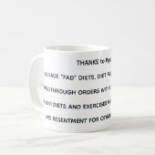 DANK an Peptides Kaffeetasse (Vorderseite Links)